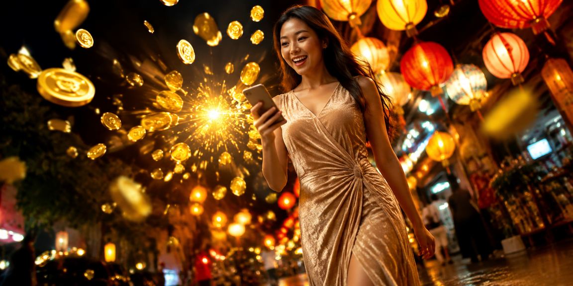 Chợ đêm Hạ Long minh họa trải nghiệm casino mobile