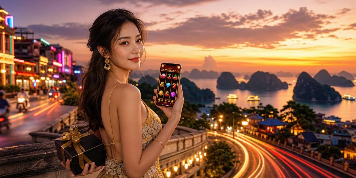 Vịnh Hạ Long với cảm hứng slot game neon cho người dùng Việt